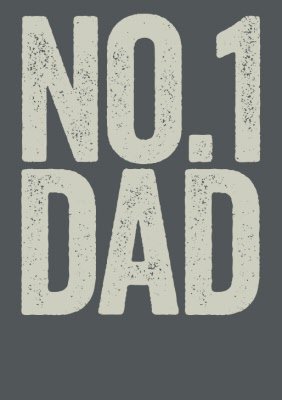 Father's Day No.1 Dad Personalised T-shirt