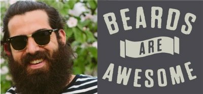 Beards Are Awesome Photo Upload Mug
