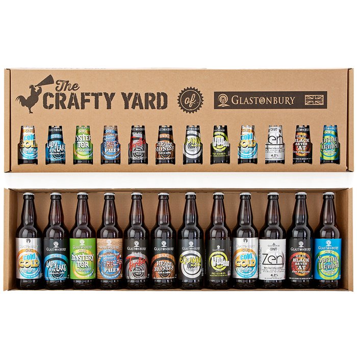 12 Bottle Crafty Yard Beer Gift Pack (12x500ml)