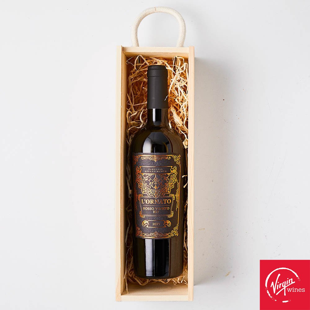 Virgin Wines L'ornato Appassimento In Wooden Gift Box Alcohol