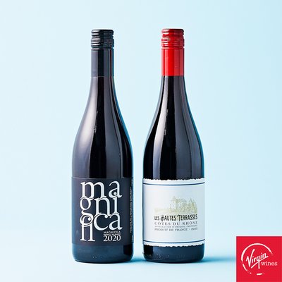 Virgin Wines French Red Duo in Wooden Gift Box