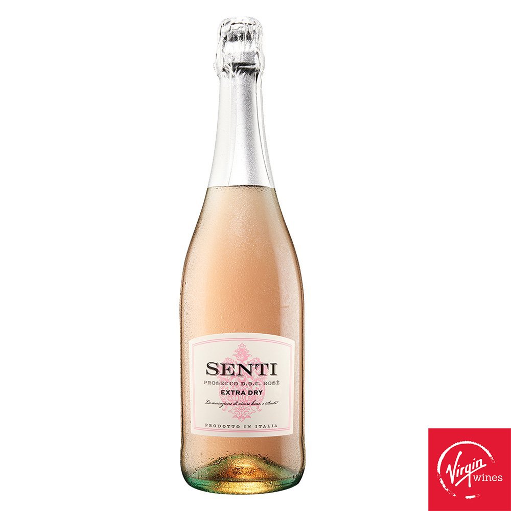 Virgin Wines Senti Prosecco Rose Extra Dry 75Cl Alcohol