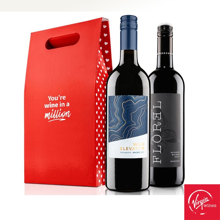 Virgin Wines Wine In a Million Malbec Duo Gift Box 75cl