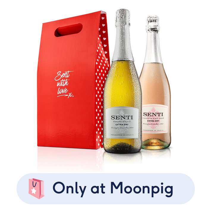 Virgin Wines Sent with Love Prosecco Duo Gift Set 75cl