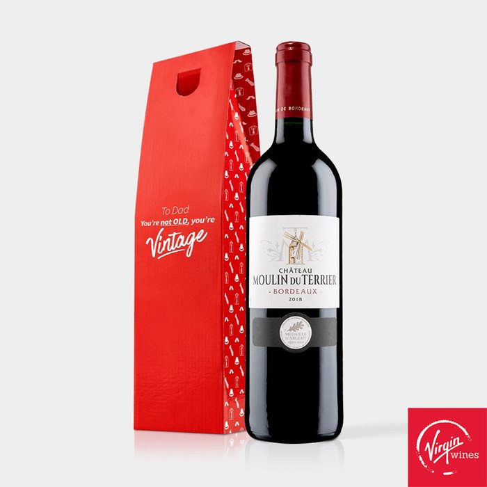 Virgin Wines Vintage Dad Bordeaux Moonpig