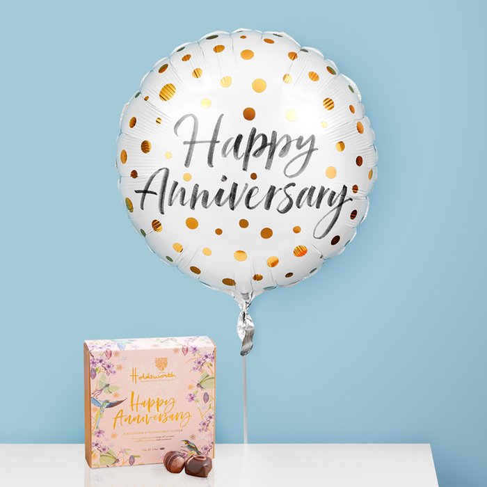 Happy Anniversary Balloon & Holdsworth Chocolates