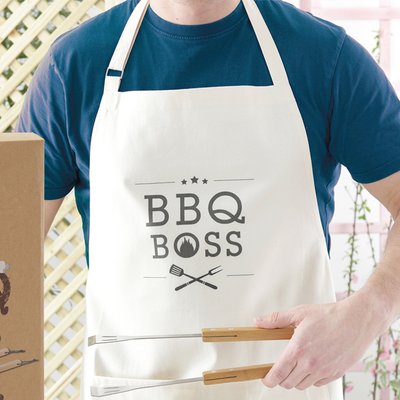 Essential BBQ 3 Piece Tool Kit & Apron Gift Set