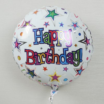 Happy Birthday Stars Balloon