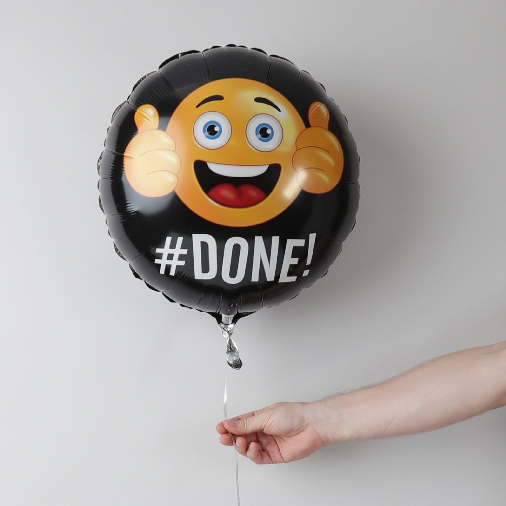 Moonpig Well Done Emoji Balloon