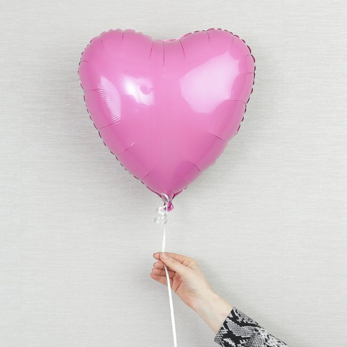 Classic Pink Heart Helium Balloon