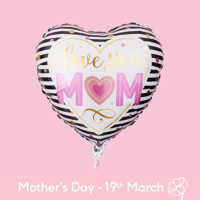 Love You Mum Heart Balloon