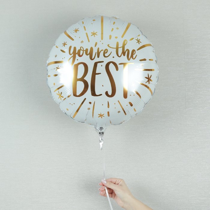You're The Best Metallic Gold Balloon