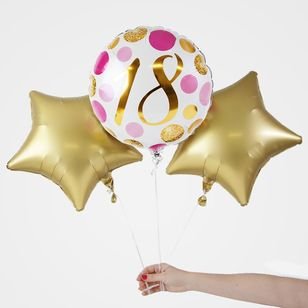 18th Birthday Balloon Trio