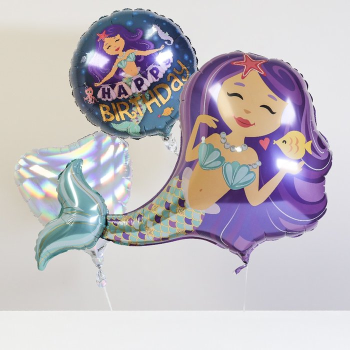 Giant Mermaid Birthday Balloon Bouquet