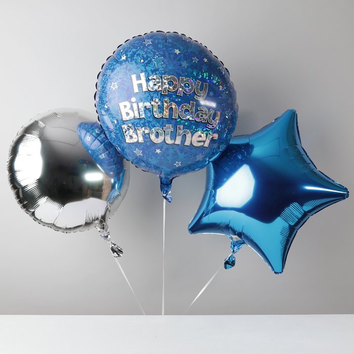 Happy Birthday Brother Balloon Trio