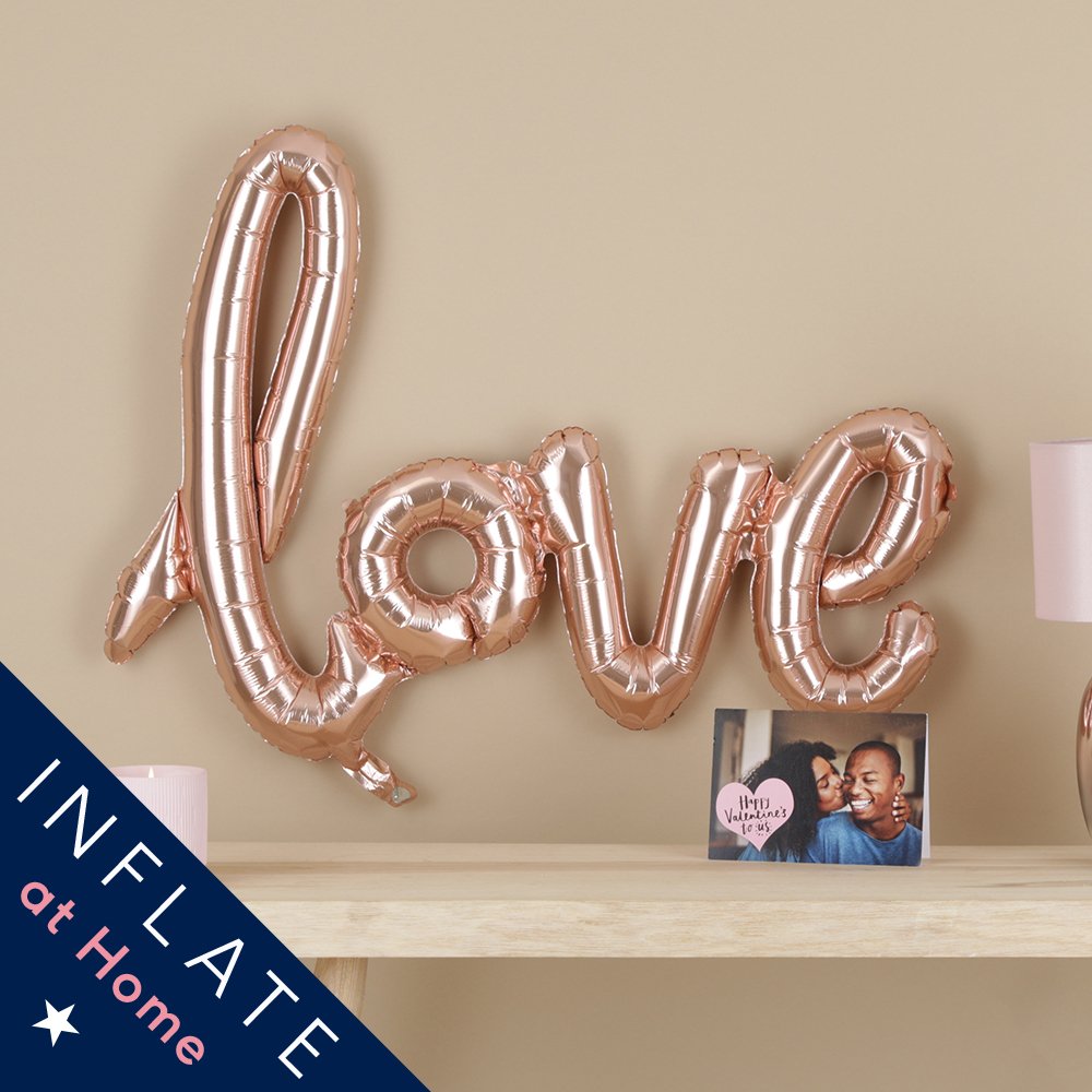 Letterbox Rose Gold Love Balloon