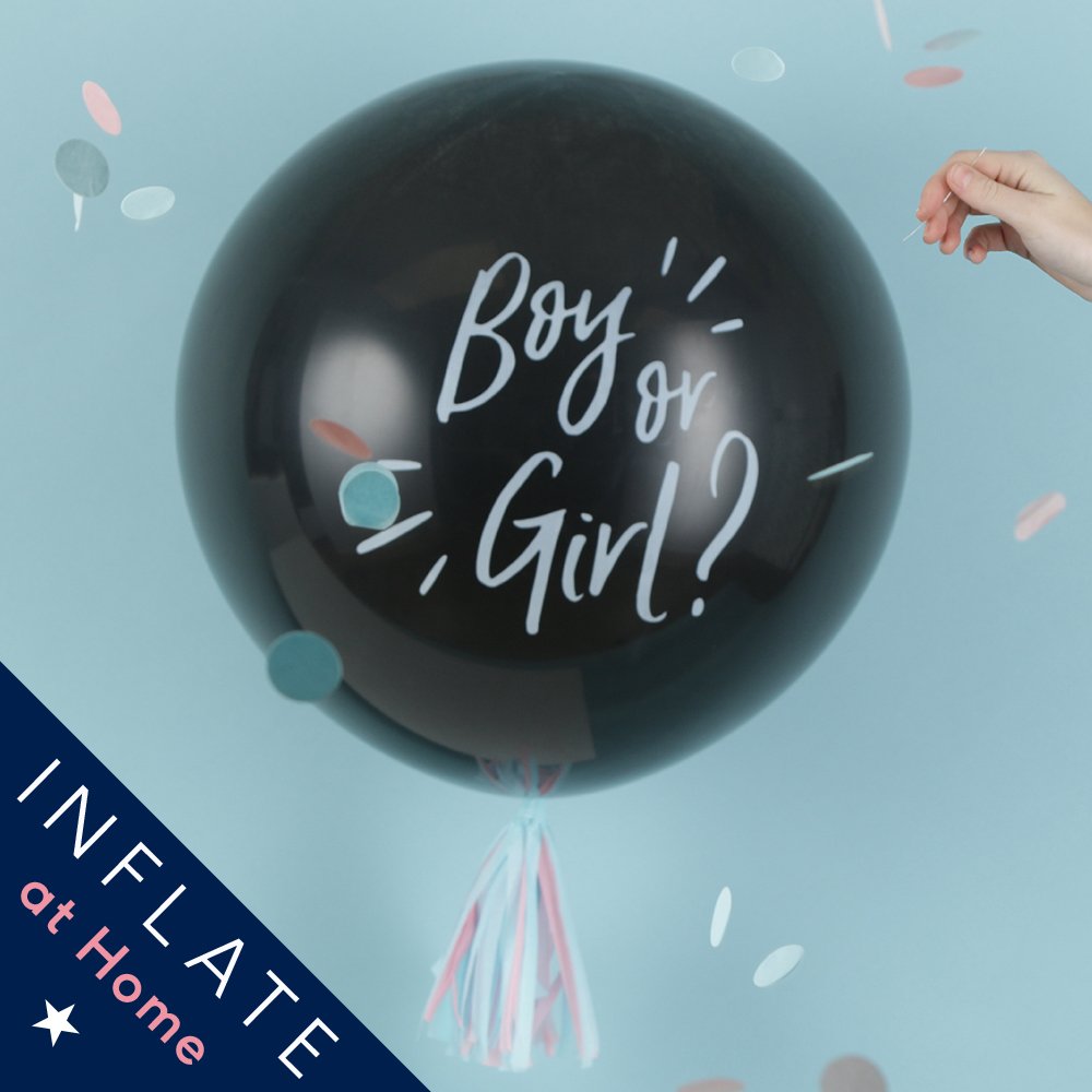Moonpig Letterbox Gender Reveal Kit Balloon
