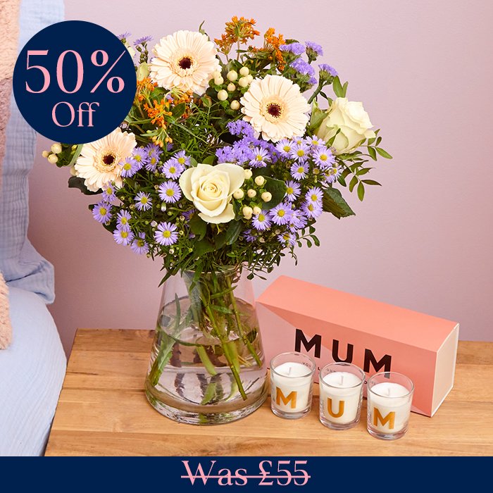 Mum, You Brighten My World Candle Gift Set