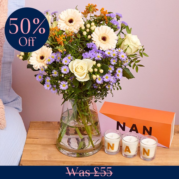 Nan, You Light My World Candle Gift Set