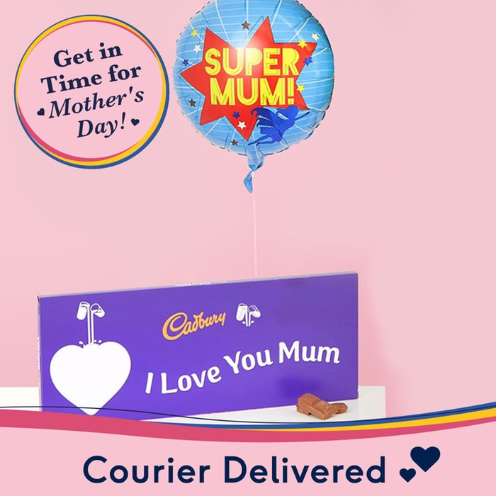 Super Mum Balloon & Cadbury's Chocolate Bundle