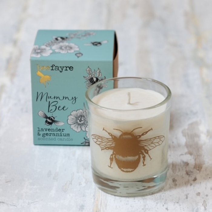 Beefayre Mummy Bee Lavender & Geranium Scented Candle