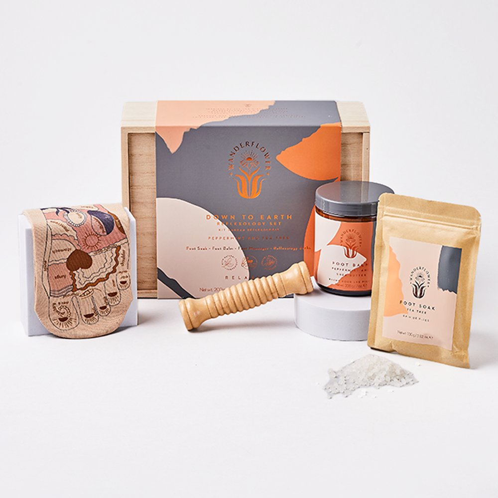 Wanderflower Down To Earth Reflexology Gift Set