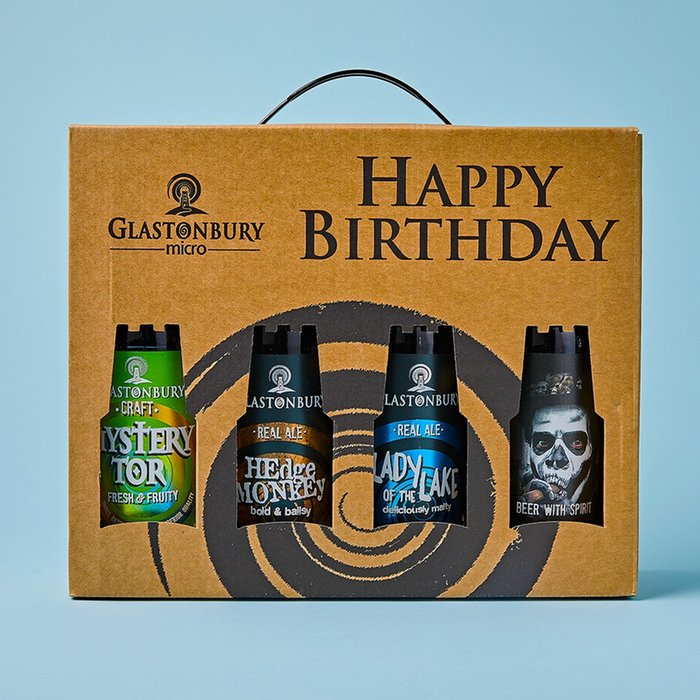 Happy Birthday Beer Gift Set 4x500ml