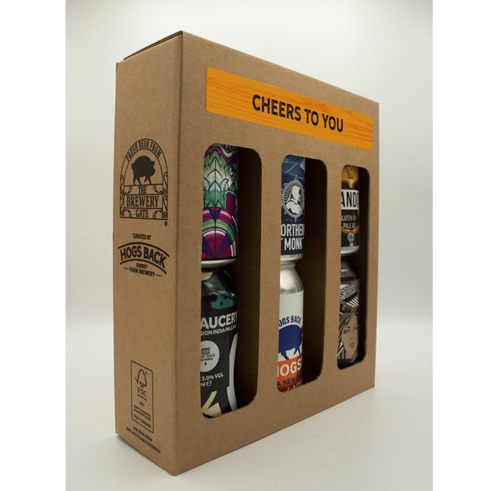 6 Gift Pack Hogs Back Brewery Cheers to You Craft Beers Moonpig