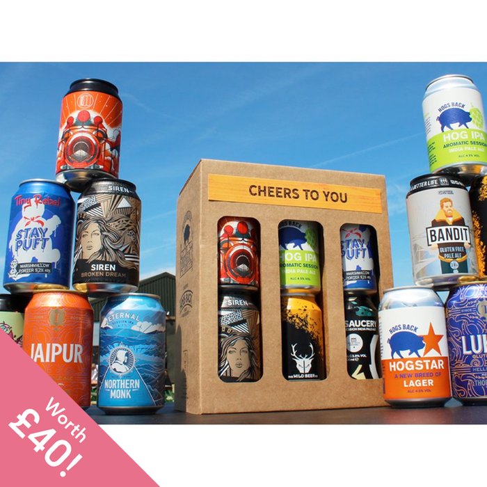 12 Gift Pack Hogs Back Brewery Cheers to You Craft Beers