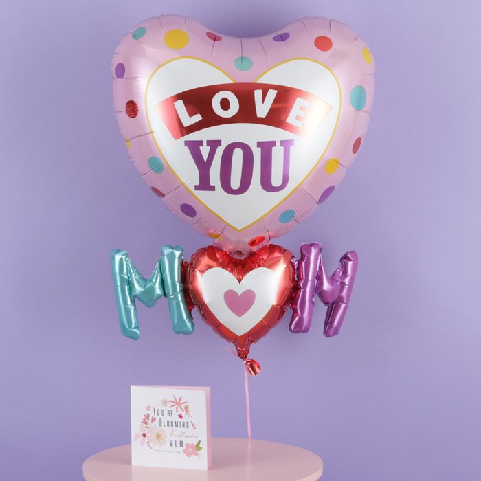 Giant Mother's Day I Love You Heart Balloon