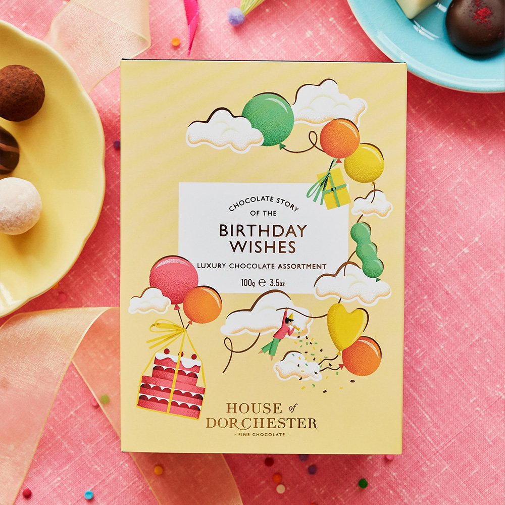 House Of Dorchester Birthday Wishes Chocolate Truffles Book (100G) Chocolates