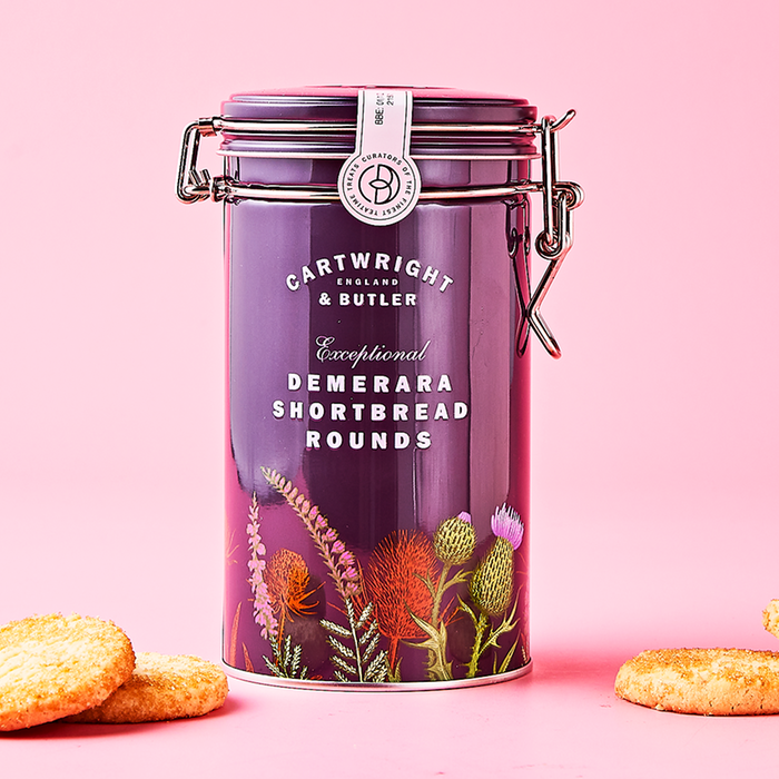 Cartwright & Butler Shortbread Gift Tin – Sea Salted Caramel & Pistachio White Chocolate (300g)