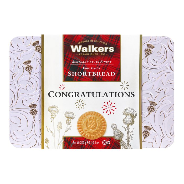 Walker's Congratulations Shortbread Biscuits (300g)