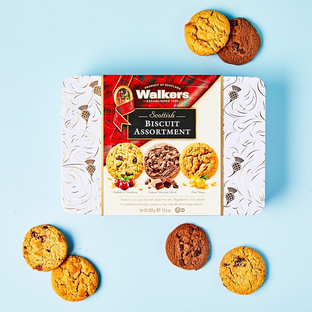 Walkers Scottish Biscuit Assortment Tin (300G) Chocolates