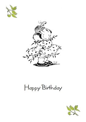 Blinky Bill Nutsy Whack Proof Personalised Happy Birthday Card