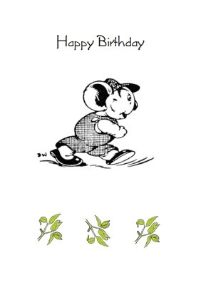 Blinky Bill On The Move Personalised Happy Birthday Card