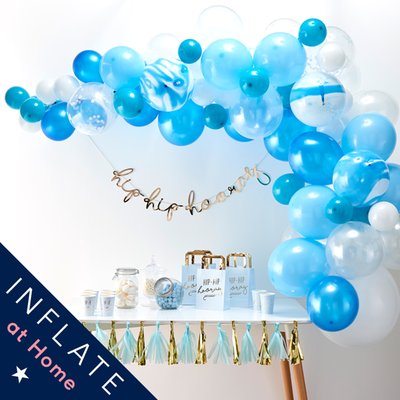 Blue Balloon Arch Kit