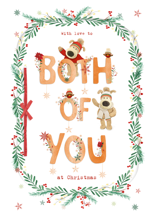 Boofle With Love To Both Of You At Christmas Card