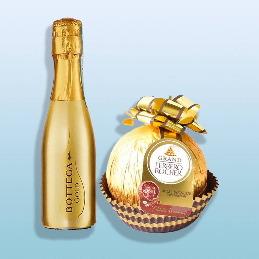 Bottega 20Cl & Giant Ferrero Roche Grande Ball Bundle Alcohol