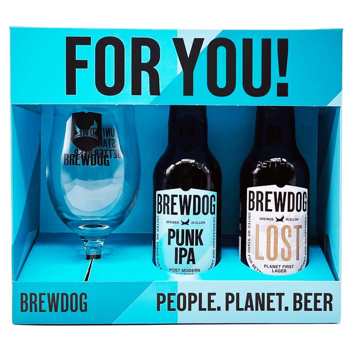 Brewdog Punk IPA & Lost Lager Glass Gift Set