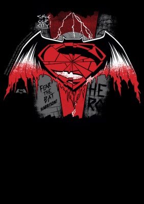 Batman Vs Superman Logo Personalised T-shirt