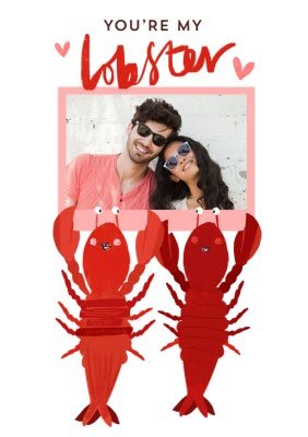 Valentine's Day T-shirt - Photo Upload - Lobster
