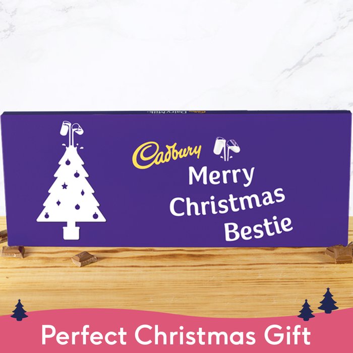 Merry Christmas Bestie Giant Cadbury Bar (850g)