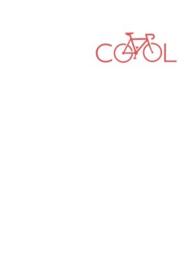 Red Bicycle In Cool Text Printed T-Shirt