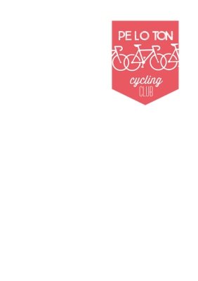 Peloton Cycling Club White And Red T-Shirt