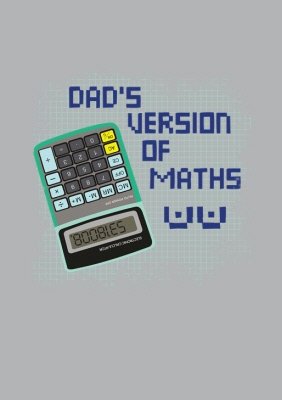 Dad's Version Of Maths Boobies Grey T-Shirt