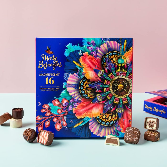 Monty Bojangles Magnificent 16 Luxury Belgium Chocolate Assortment