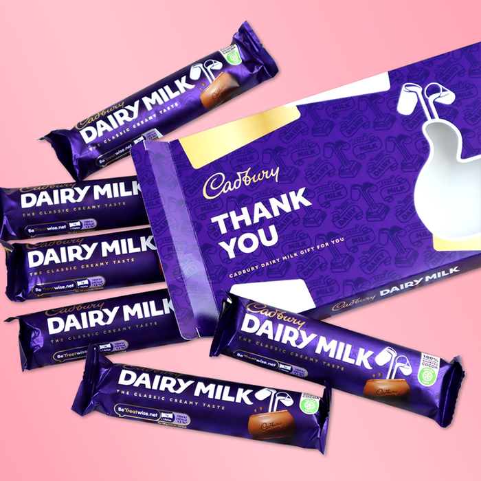 Cadbury Dairy Milk Thank You Favourites Pack 270g (Contains 6 Bars