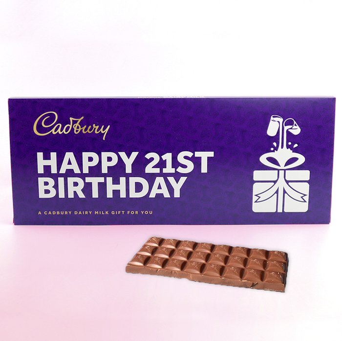 Giant Cadbury Dairy Milk Happy 21st Birthday Bar (850g)