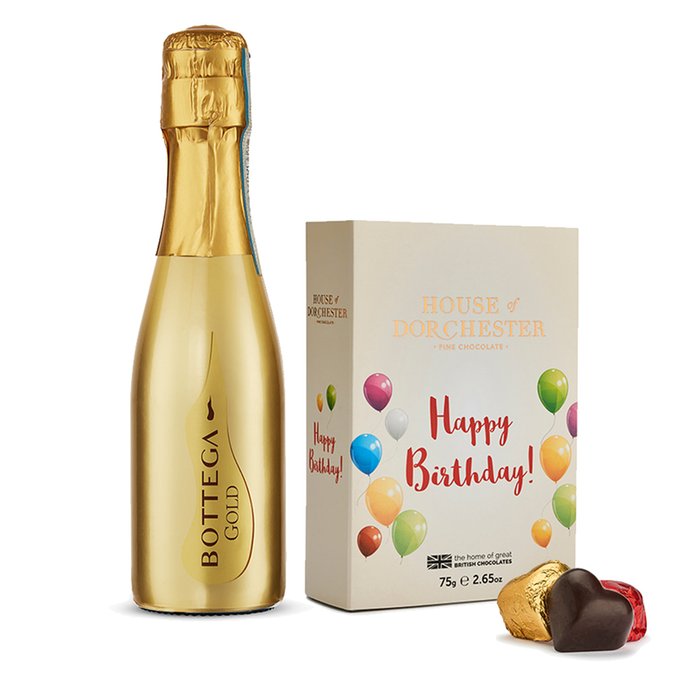 Happy Birthday Truffles and Prosecco Gift Set